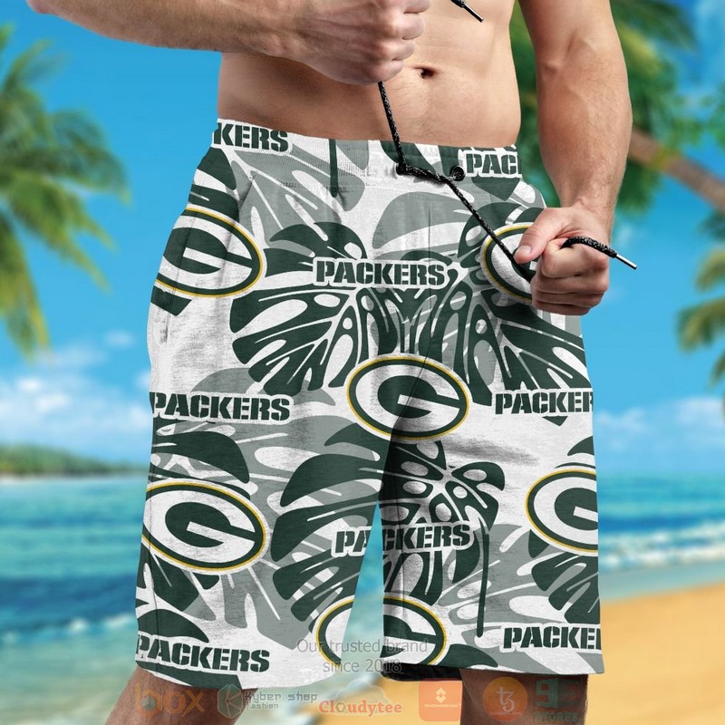 HOT Personalized Green Bay Packers tropical plants custom hawaiian shirt and shorts 5 Personalized Green Bay Packers tropical plants custom hawaiian shirt and shorts 1 2 3 4