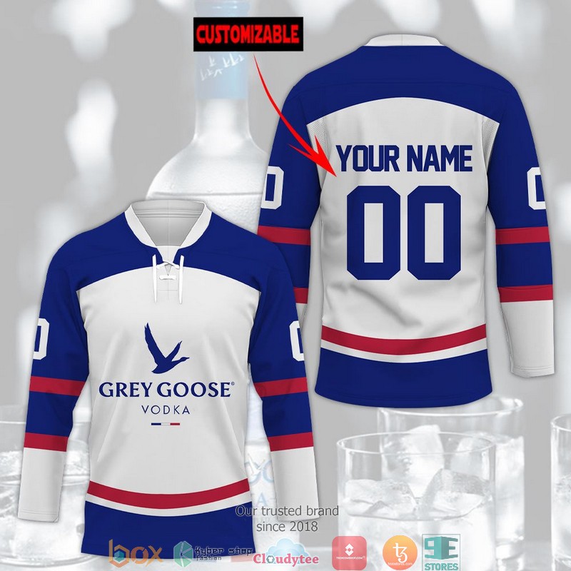 Personalized Grey Goose Original Vodka Hockey Jersey Shirt