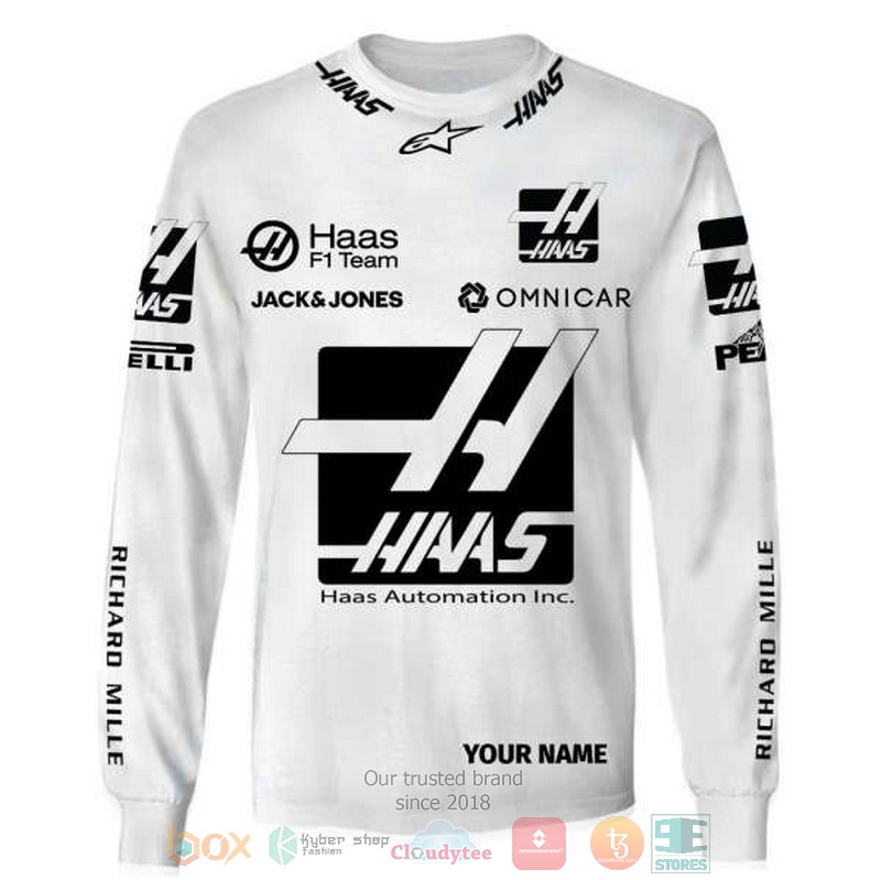 NEW Personalized Haas Automation Inc F1 team custom 3D shirt, hoodie 5 Personalized Haas Automation Inc F1 team custom 3D shirt hoodie 1 2 3 4