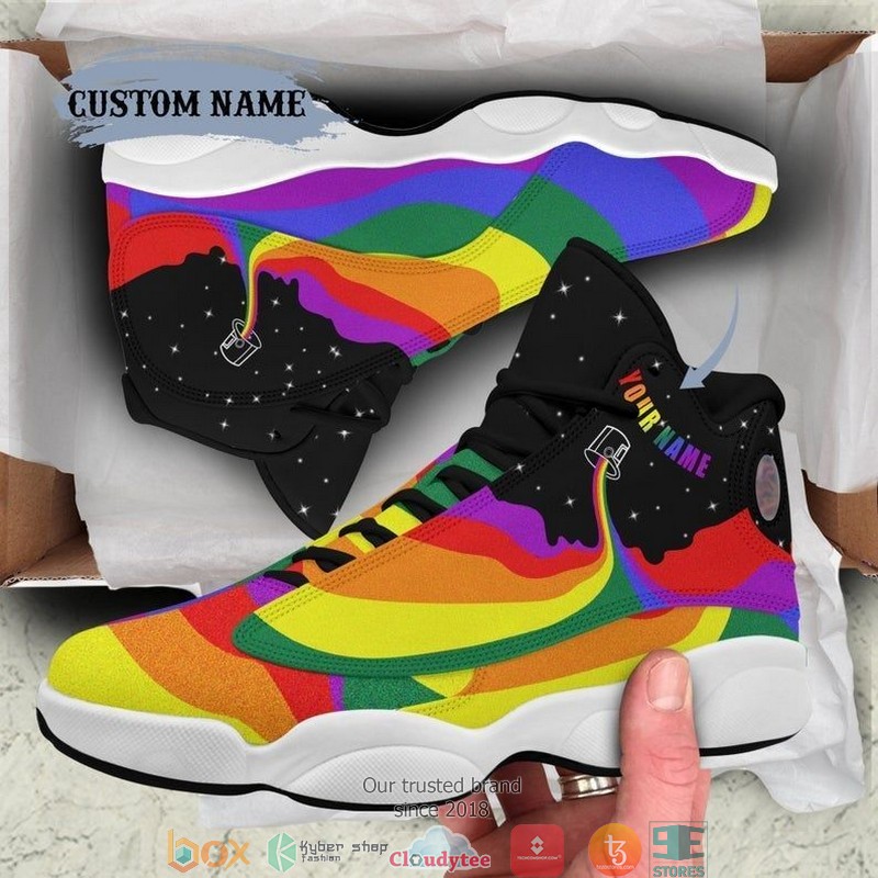 Personalized High quality LGBT Air Jordan 13 Sneaker Shoes