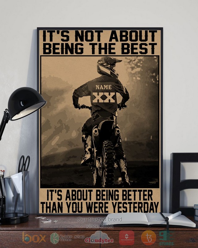 NEW Personalized It's not about being the best custom poster 8 Personalized Its not about being the best custom poster 1