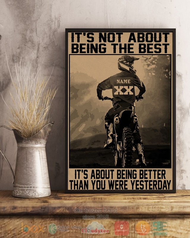 NEW Personalized It's not about being the best custom poster 1 Personalized Its not about being the best custom poster 1 2