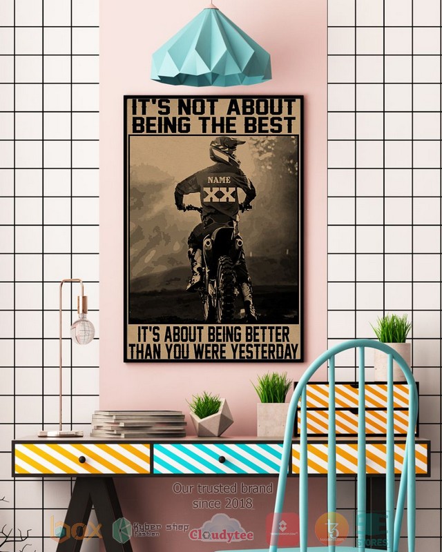 NEW Personalized It's not about being the best custom poster 6 Personalized Its not about being the best custom poster 1 2 3