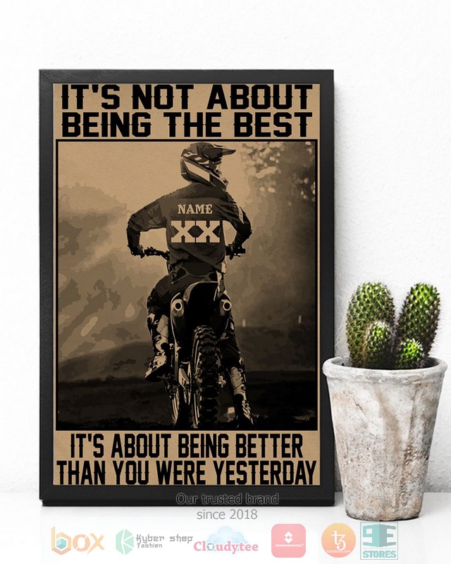 NEW Personalized It's not about being the best custom poster 5 Personalized Its not about being the best custom poster 1 2 3 4