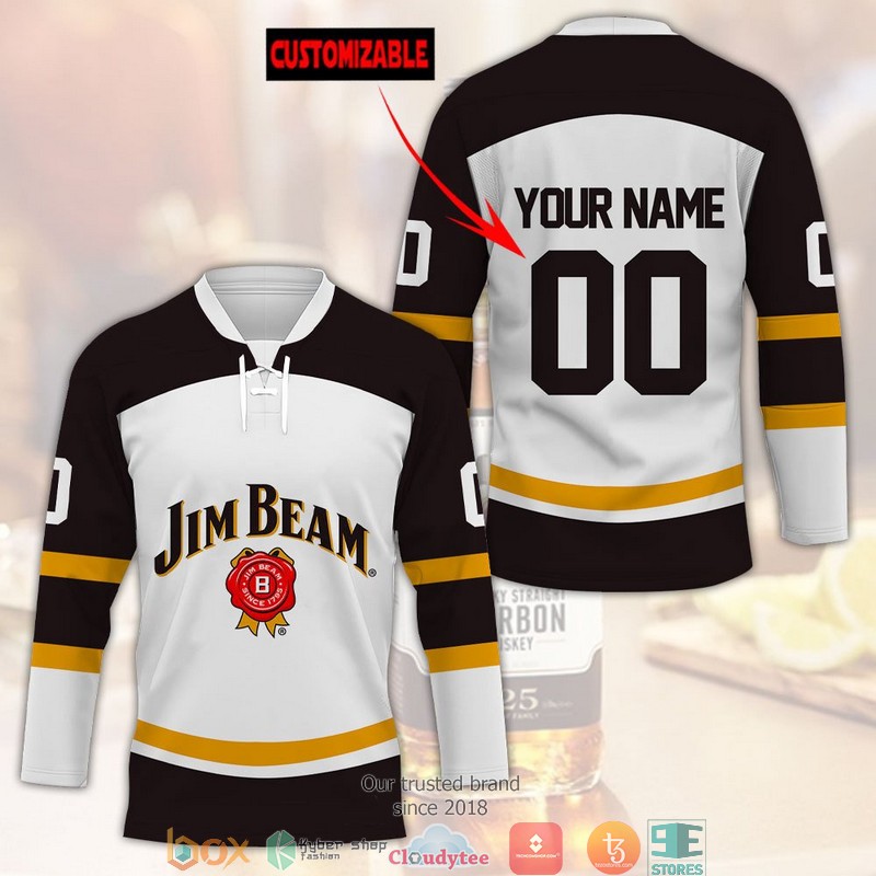 Personalized Jim Beam Hockey Jersey Shirt 2 Personalized Jim Beam Hockey Jersey Shirt