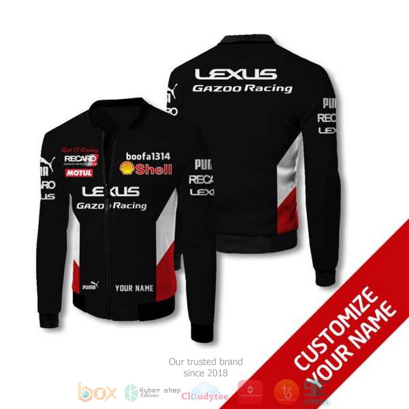 Personalized Lexus Gazoo Racing custom bomber jacket