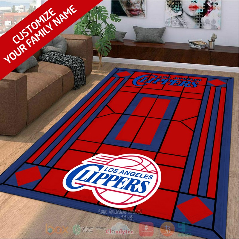 Personalized Los Angeles Clippers custom Area Rug
