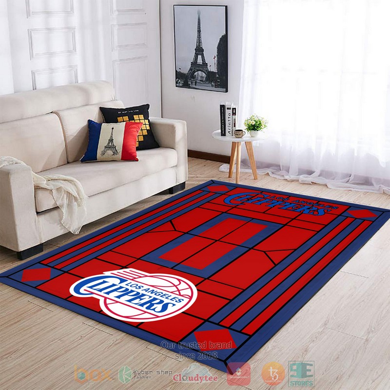 HOT Personalized Los Angeles Clippers custom Area Carpet 3 Personalized Los Angeles Clippers custom Area Rug 1 2