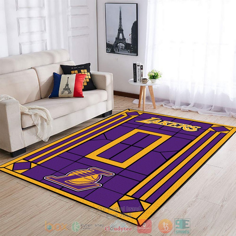 HOT Personalized Los Angeles Lakers custom Area Carpet 5 Personalized Los Angeles Lakers custom Area Rug 1 2 3 4
