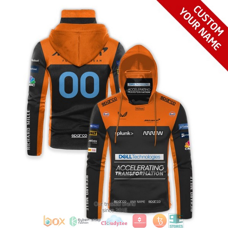 Personalized McLaren Racing 3d hoodie mask