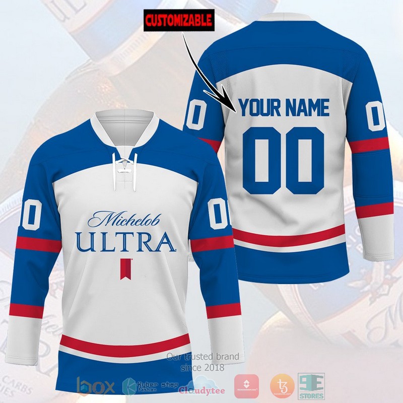 HOT Personalized Michelob ULTRA custom Hockey Jersey 2 Personalized Michelob ULTRA custom Hockey Jersey
