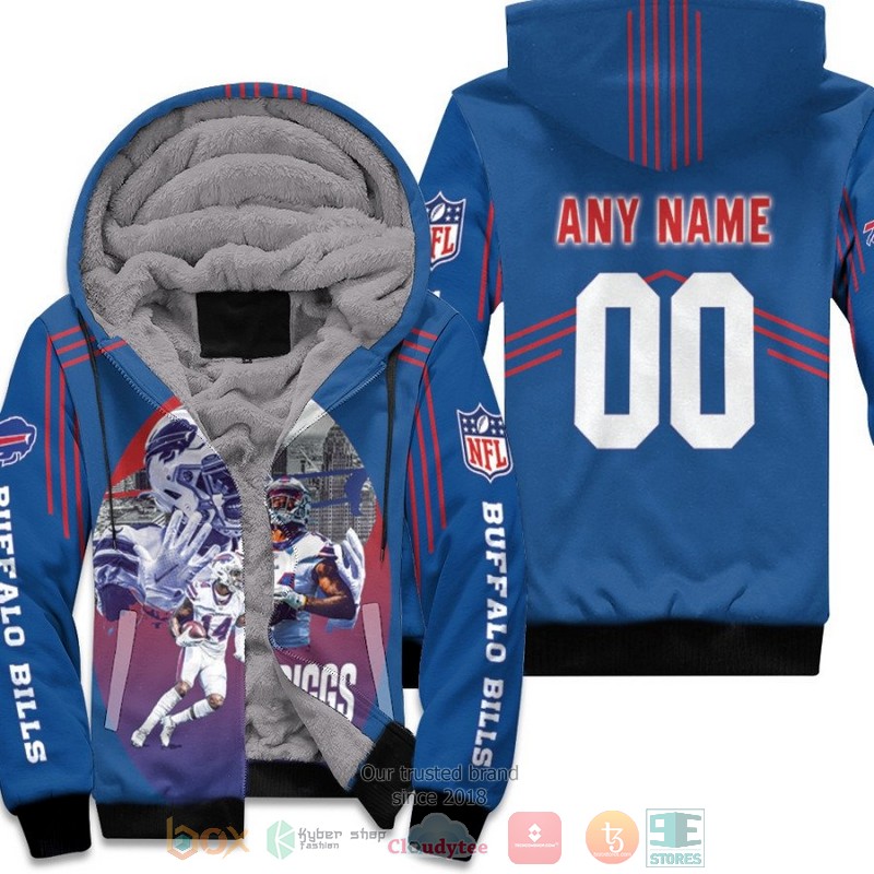 BEST Personalized NFL Buffalo Bills Stefon Diggs Blue custom 3D fleece hoodie 1 Personalized NFL Buffalo Bills Stefon Diggs Blue custom fleece hoodie