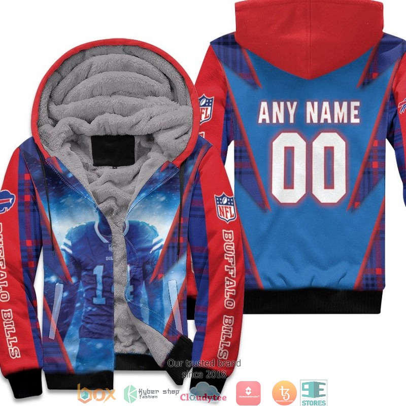 Personalized NFL Buffalo Bills Stefon Diggs Team Red 3d Fleece Hoodie 1 Personalized NFL Buffalo Bills Stefon Diggs Team Red 3d Fleece Hoodie