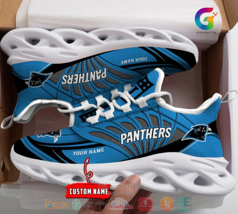 Personalized NFL Carolina Panthers custom Clunky Max Soul Shoes