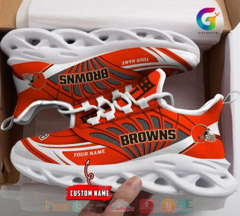 Personalized NFL Cleveland Browns custom Clunky Max Soul Shoes
