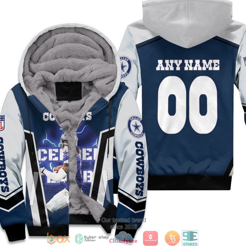 Personalized NFL Dallas Cowboys CeeDee Lamb Dark 3d Fleece Hoodie