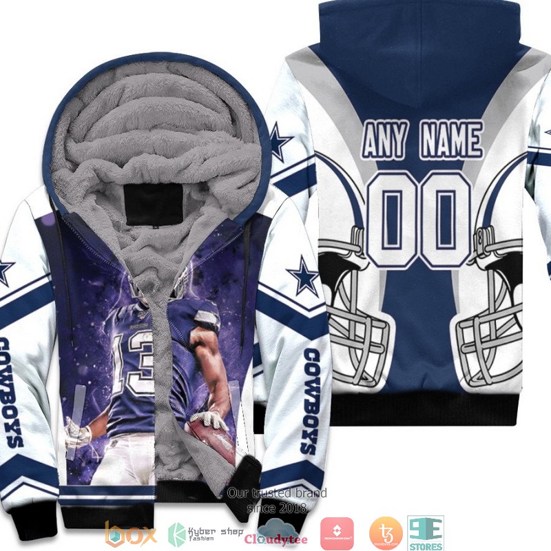 Personalized NFL Dallas Cowboys Michael Gallup Team White 3d Fleece Hoodie