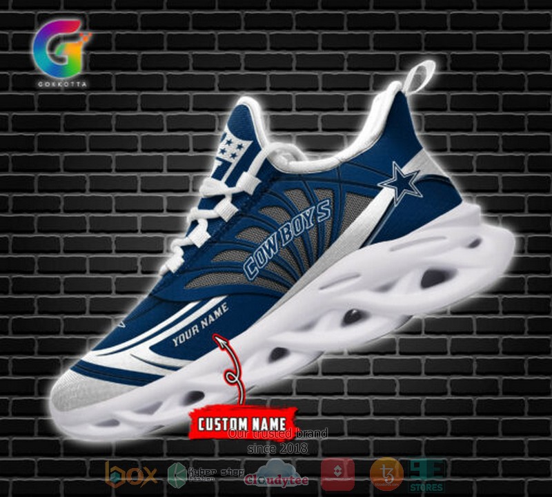 Personalized NFL Dallas Cowboys custom Clunky Max Soul Shoes 1 2 3 4