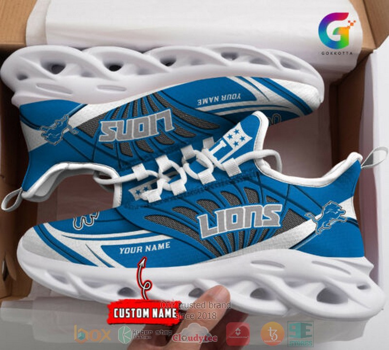 Personalized NFL Detroit Lions custom Clunky Max Soul Shoes