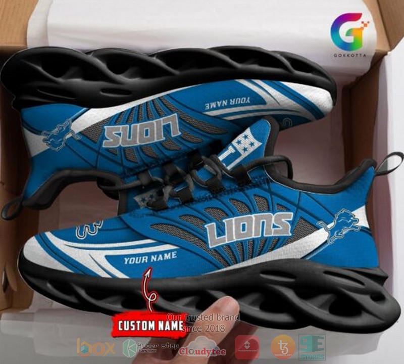 NEW Personalized NFL Detroit Lions custom Clunky Max Soul Shoes 2 Personalized NFL Detroit Lions custom Clunky Max Soul Shoes 1