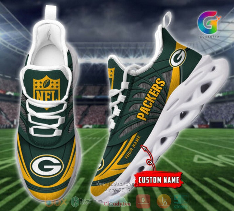 Personalized NFL Green Bay Packers custom Clunky Max Soul Shoes 1 2 3