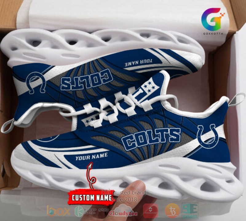 Personalized NFL Indianapolis Colts custom Clunky Max Soul Shoes