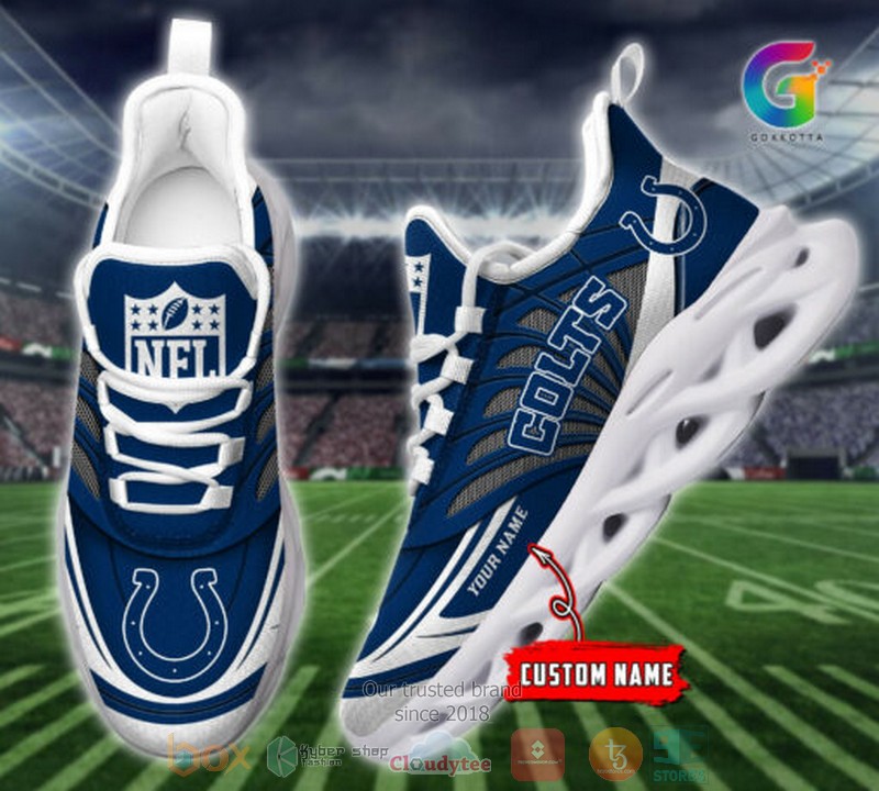 NEW Personalized NFL Indianapolis Colts custom Clunky Max Soul Shoes 4 Personalized NFL Indianapolis Colts custom Clunky Max Soul Shoes 1 2 3