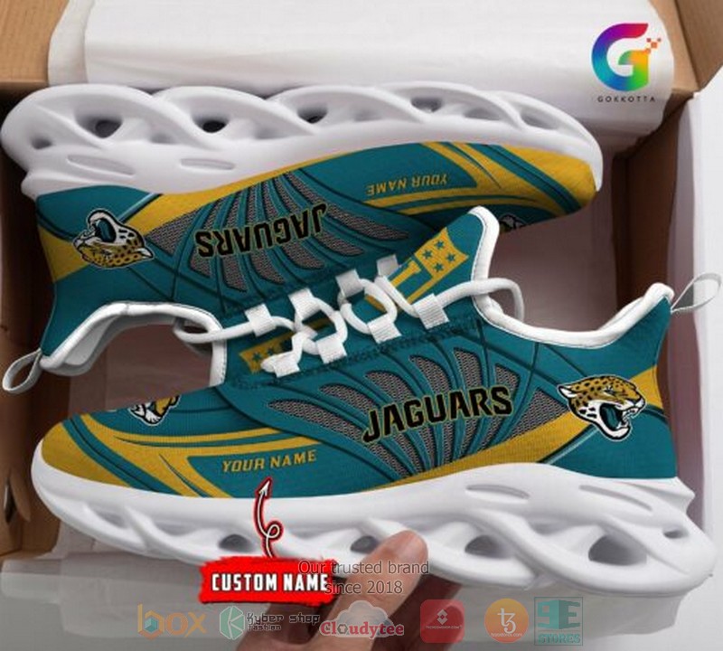 NEW Personalized NFL Jacksonville Jaguars custom Clunky Max Soul Shoes 10 Personalized NFL Jacksonville Jaguars custom Clunky Max Soul Shoes