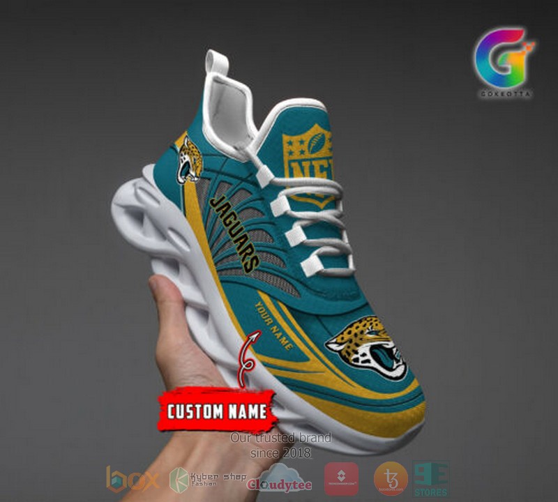 NEW Personalized NFL Jacksonville Jaguars custom Clunky Max Soul Shoes 3 Personalized NFL Jacksonville Jaguars custom Clunky Max Soul Shoes 1 2