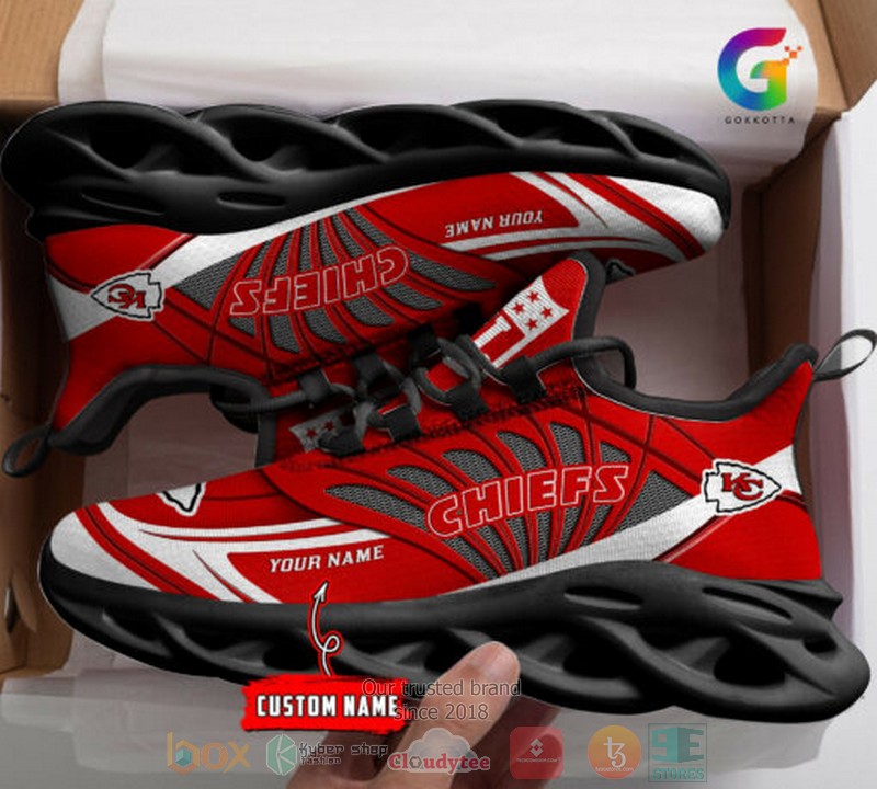 NEW Personalized NFL Kansas City Chiefs custom Clunky Max Soul Shoes 2 Personalized NFL Kansas City Chiefs custom Clunky Max Soul Shoes 1