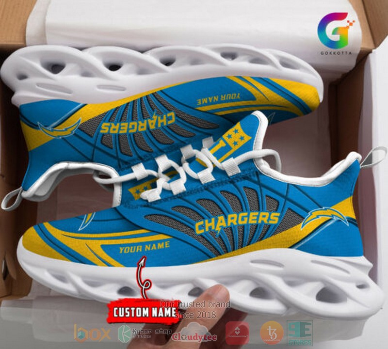 NEW Personalized NFL Los Angeles Chargers custom Clunky Max Soul Shoes 11 Personalized NFL Los Angeles Chargers custom Clunky Max Soul Shoes