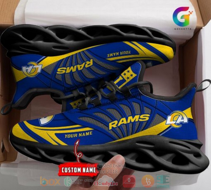 NEW Personalized NFL Los Angeles Rams custom Clunky Max Soul Shoes 2 Personalized NFL Los Angeles Rams custom Clunky Max Soul Shoes 1