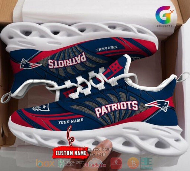 Personalized NFL New England Patriots custom Clunky Max Soul Shoes