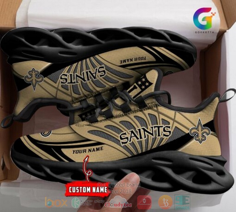 NEW Personalized NFL New Orleans Saints custom Clunky Max Soul Shoes 2 Personalized NFL New Orleans Saints custom Clunky Max Soul Shoes 1