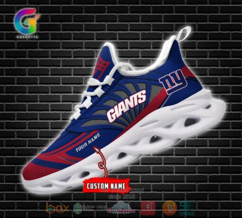 Personalized NFL New York Giants custom Clunky Max Soul Shoes 1 2 3 4
