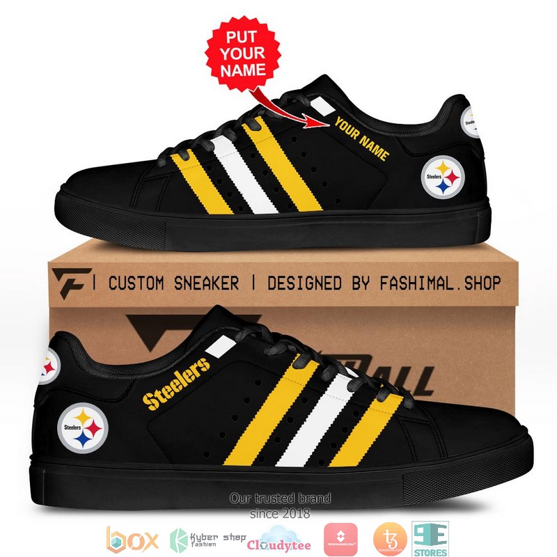 Personalized NFL Pittsburgh Steelers Stan Smith Low Top Shoes
