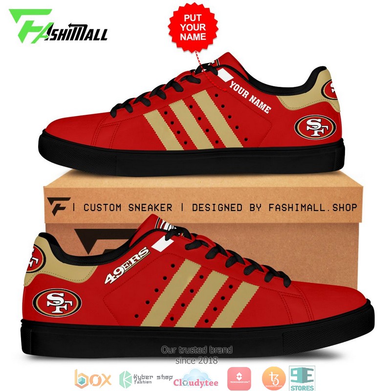 Personalized NFL San Francisco 49ers Stan Smith Low Top Shoes