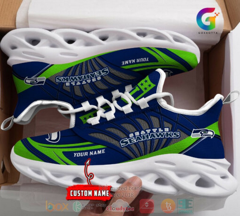 Personalized NFL Seattle Seahawks custom Clunky Max Soul Shoes