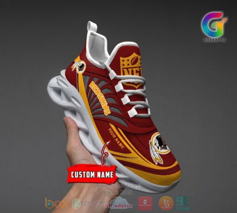 NEW Personalized NFL Washington Redskins custom Clunky Max Soul Shoes 4 Personalized NFL Washington Redskins custom Clunky Max Soul Shoes 1 2 3