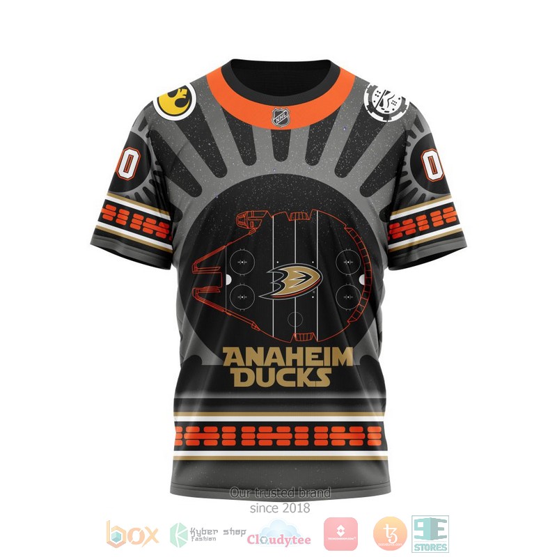 Personalized NHL Anaheim Ducks Star Wars May The 4th Be With You Black 3D shirt hoodie 1 2 3 4 5 6 7