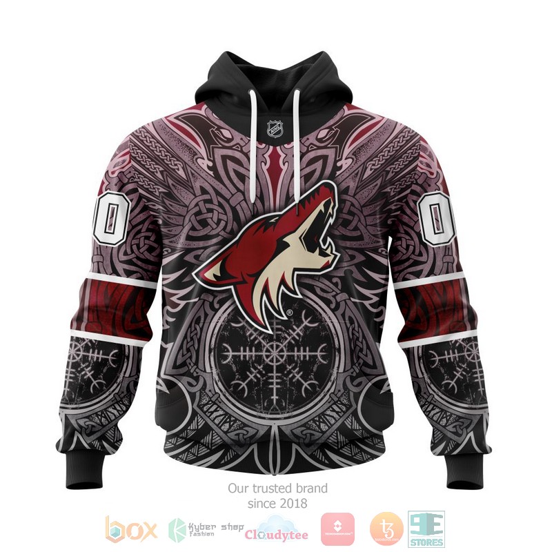 Personalized NHL Arizona Coyotes Norse Viking Symbols 3D shirt hoodie