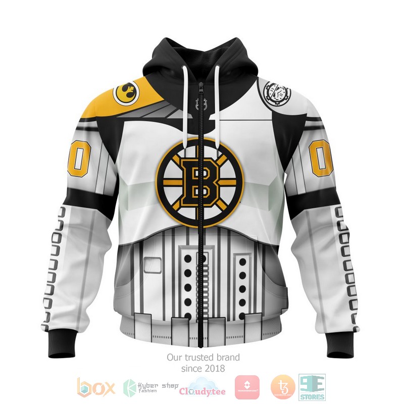 NEW Personalized NHL Boston Bruins Star Wars May The 4th Be With You White 3D shirt, hoodie 2 Personalized NHL Boston Bruins Star Wars May The 4th Be With You White 3D shirt hoodie 1