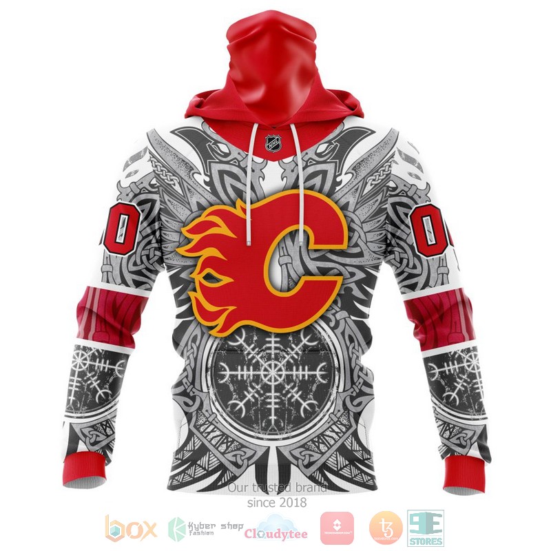 Personalized NHL Calgary Flames Norse Viking Symbols 3D shirt hoodie 1 2 3