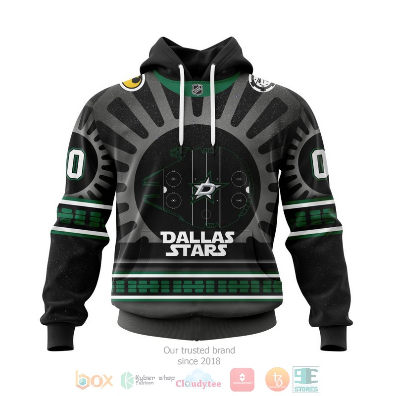 Personalized NHL Dallas Stars Star Wars May The 4th Be With You Black 3D shirt hoodie