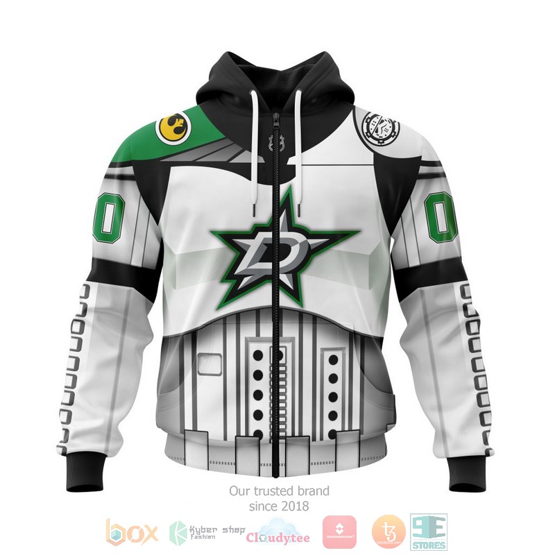 NEW Personalized NHL Dallas Stars Star Wars May The 4th Be With You White 3D shirt, hoodie 2 Personalized NHL Dallas Stars Star Wars May The 4th Be With You White 3D shirt hoodie 1