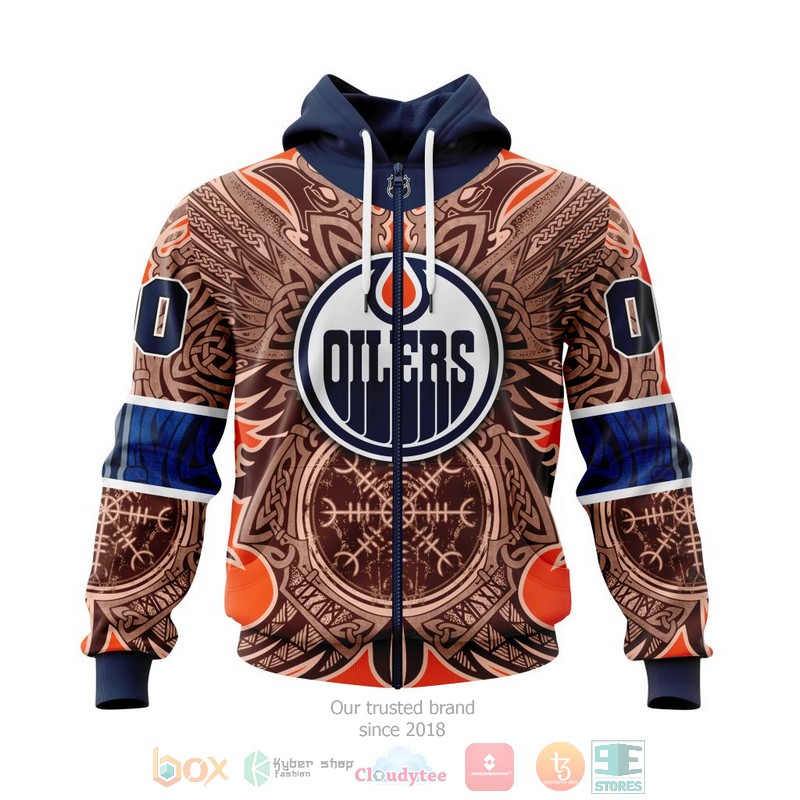 NEW Personalized NHL Edmonton Oilers Norse Viking Symbols 3D shirt, hoodie 2 Personalized NHL Edmonton Oilers Norse Viking Symbols 3D shirt hoodie 1