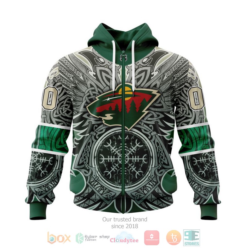 NEW Personalized NHL Minnesota Wild Norse Viking Symbols 3D shirt, hoodie 2 Personalized NHL Minnesota Wild Norse Viking Symbols 3D shirt hoodie 1