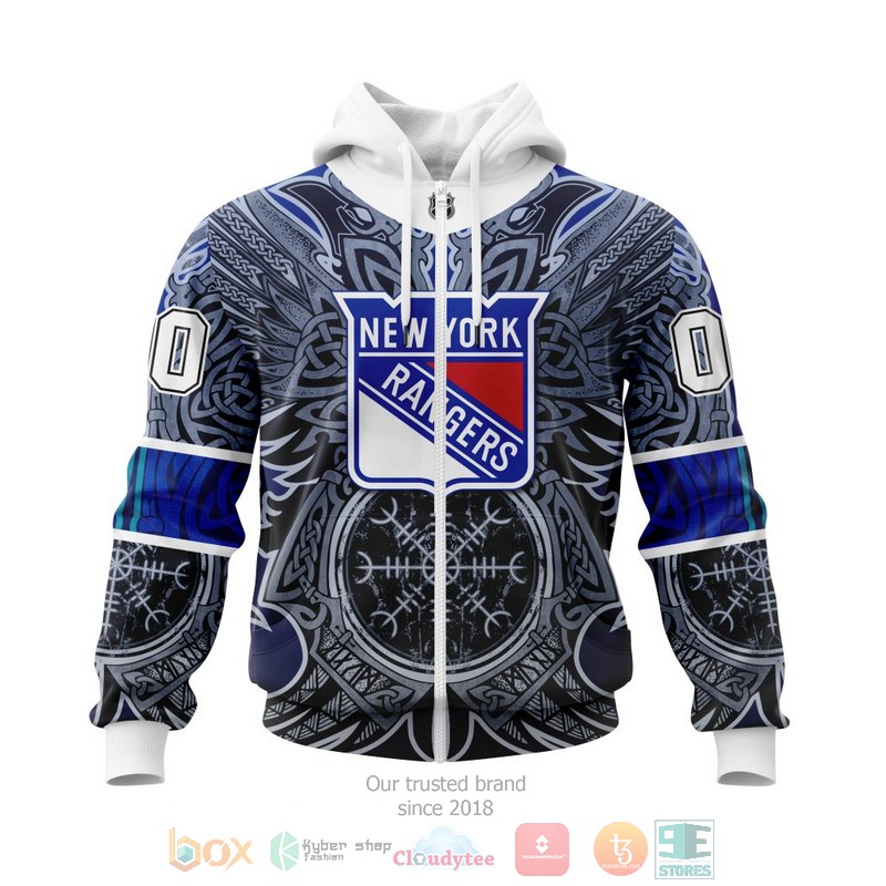 NEW Personalized NHL New York Rangers Norse Viking Symbols 3D shirt, hoodie 2 Personalized NHL New York Rangers Norse Viking Symbols 3D shirt hoodie 1