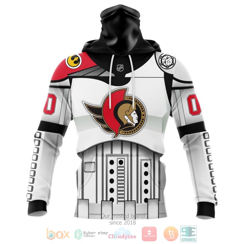 Personalized NHL Ottawa Senators Star Wars May The 4th Be With You White 3D shirt hoodie 1 2 3