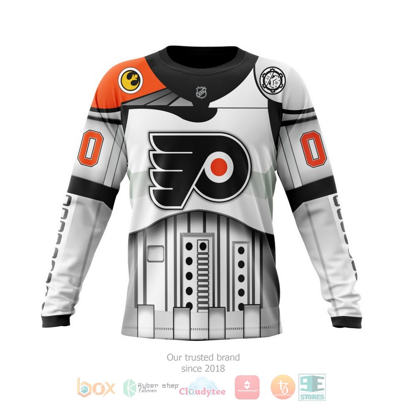 NEW Personalized NHL Philadelphia Flyers Star Wars May The 4th Be With You White 3D shirt, hoodie 6 Personalized NHL Philadelphia Flyers Star Wars May The 4th Be With You White 3D shirt hoodie 1 2 3 4 5
